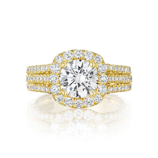 Petite Crescent  Engagement Ring HT2551CU