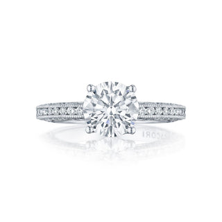 Petite Crescent  Engagement Ring HT2553