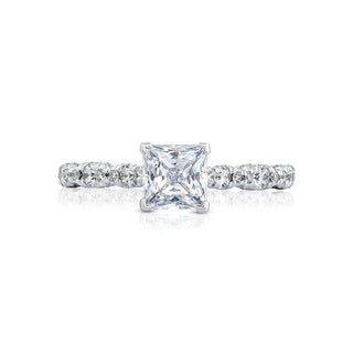 Petite Crescent  Engagement Ring HT2558