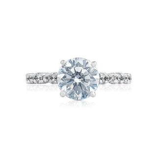 Petite Crescent  Engagement Ring HT2558