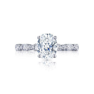 Petite Crescent  Engagement Ring HT2559