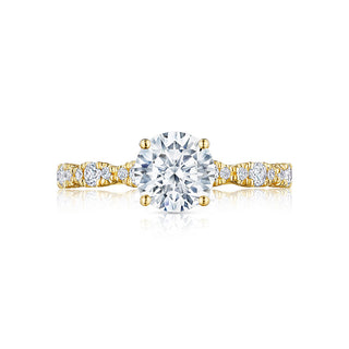 Petite Crescent  Engagement Ring HT2559