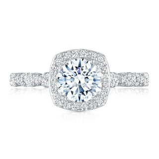 Petite Crescent  Engagement Ring HT2560CU