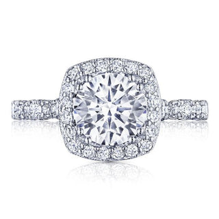 Petite Crescent  Engagement Ring HT2560CU