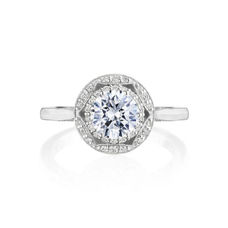 Crescent Chandelier  Engagement Ring HT2563