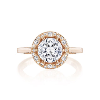 Crescent Chandelier  Engagement Ring HT2567