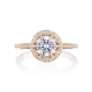 Crescent Chandelier  Engagement Ring HT2568