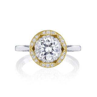 Crescent Chandelier  Engagement Ring HT2569