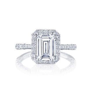 Petite Crescent  Engagement Ring HT2571