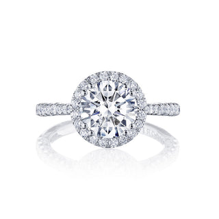 Petite Crescent  Engagement Ring HT2571