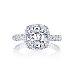 Petite Crescent  Engagement Ring HT257225