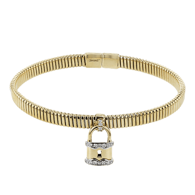 Lock Bangle LOCK BANGLE IN 18K YELLOW/WHITE GOLD WITH DIAMONDS LB2428 – South Coast ...