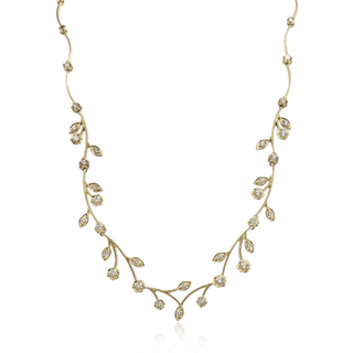 MAGNIFICENT GARDEN NECKLACE IN 14K YELLOW GOLD WITH DIAMONDS LN4077