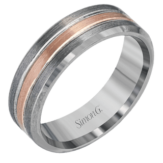 Men's Wedding Band In 14k Gray/Rose Gold LP2189