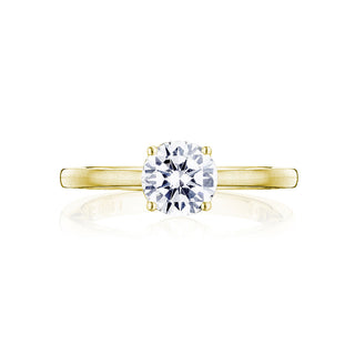 Coastal Crescent Solitaire Engagement Ring P100