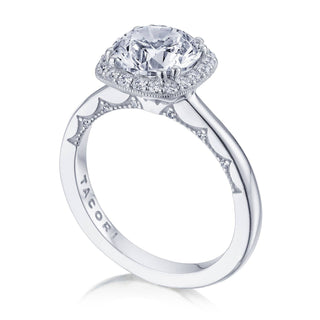 Coastal Crescent Solitaire Engagement Ring P1012