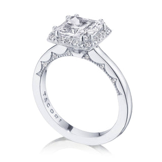 Coastal Crescent Solitaire Engagement Ring P1012