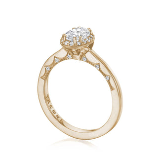 Coastal Crescent Solitaire Engagement Ring P101