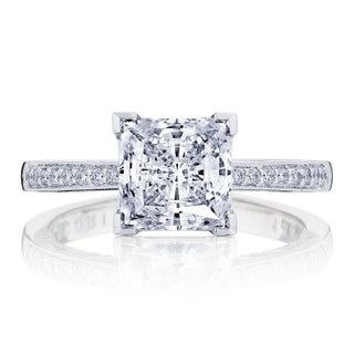 Coastal Crescent Solitaire Engagement Ring P1022