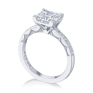 Coastal Crescent Solitaire Engagement Ring P1022