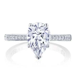 Coastal Crescent Solitaire Engagement Ring P1022