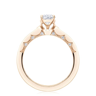 Coastal Crescent Solitaire Engagement Ring P102