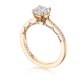 Coastal Crescent Solitaire Engagement Ring P102