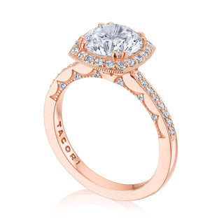 Coastal Crescent Solitaire Engagement Ring p1032