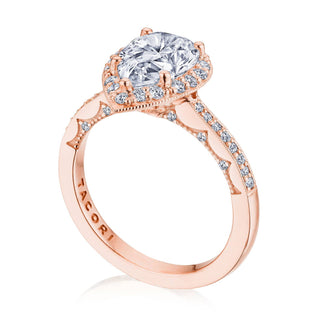 Coastal Crescent Solitaire Engagement Ring p1032