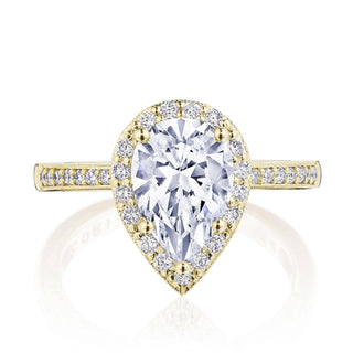 Coastal Crescent Solitaire Engagement Ring p1032