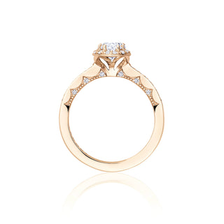 Coastal Crescent Solitaire Engagement Ring P103