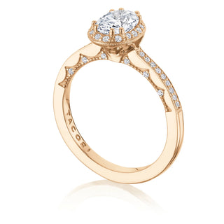 Coastal Crescent Solitaire Engagement Ring P103