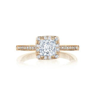 Coastal Crescent Solitaire Engagement Ring P103