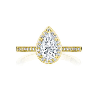 Coastal Crescent Solitaire Engagement Ring P103