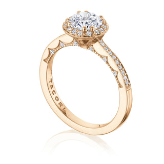 Coastal Crescent Solitaire Engagement Ring P103