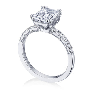 Coastal Crescent Solitaire Engagement Ring P1042