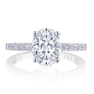 Coastal Crescent Solitaire Engagement Ring P1042