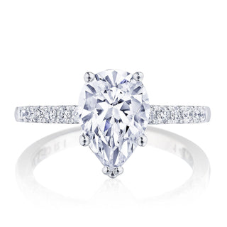 Coastal Crescent Solitaire Engagement Ring P1042