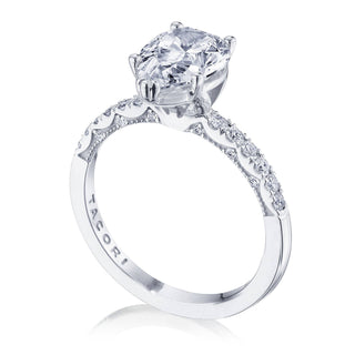 Coastal Crescent Solitaire Engagement Ring P1042