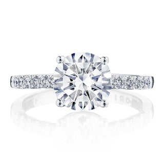 Coastal Crescent Solitaire Engagement Ring P1042