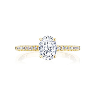 Coastal Crescent Solitaire Engagement Ring P104