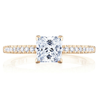 Coastal Crescent Solitaire Engagement Ring P104