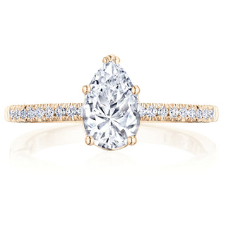 Coastal Crescent Solitaire Engagement Ring P104