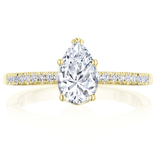 Coastal Crescent Solitaire Engagement Ring P104