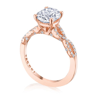 Coastal Crescent Solitaire Engagement Ring P105