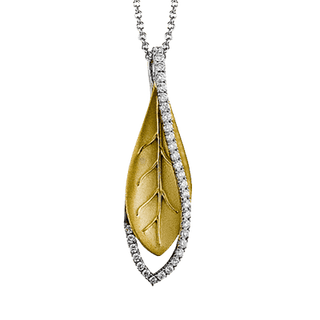 Pendant in 18k Yellow/White Gold with Diamonds DP161