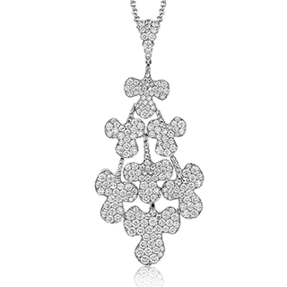 PENDANT NECKLACE IN 18K WHITE GOLD WITH DIAMONDS LP4447