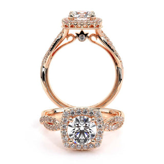 Renaissance 0.45 Round Halo Engagement Ring Renaissance-918Cu7