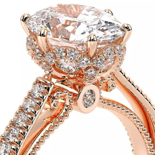 Couture 0.5ct Oval Floral Engagement Ring Couture-0429Dov