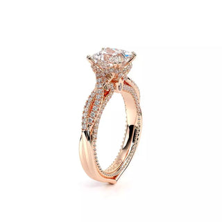 Couture 0.5ct Princess Floral Engagement Ring Couture-0451P